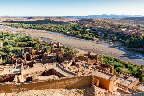 istock Panoramic view of clay town Ait Ben Haddou, Morocco 1205299163