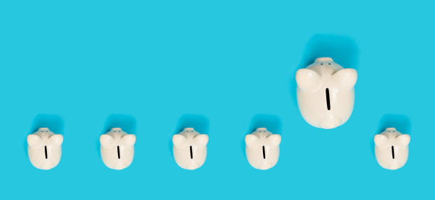 istock Piggy bank with minority theme 1205300936