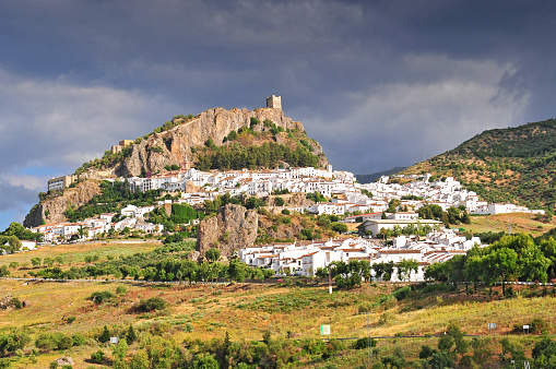 White Village of Zahara de la Sierra Cadiz Andalusia Spain.