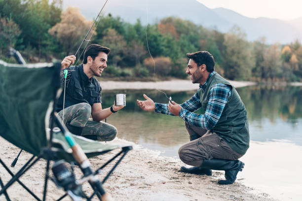 istock Fishing in the mountain 1205306641