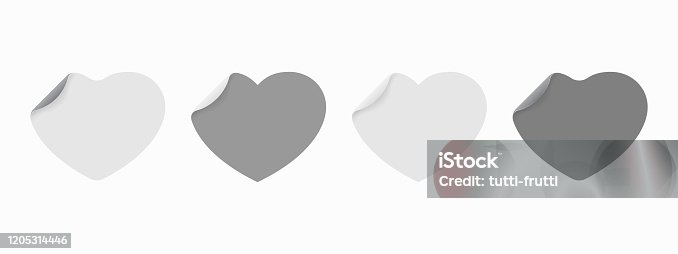 istock White paper cut love heart for Valentine's day or any other Love invitation cards. Vector EPS 10 1205314446