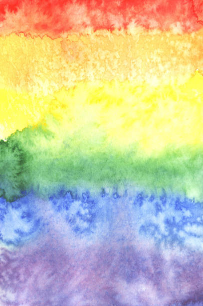 istock bright watercolor  background with splashes and smudges in rainbow colores 1205315742