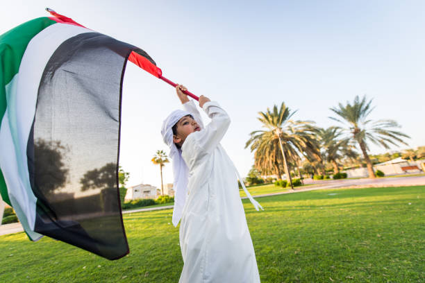 istock Group of middle eastern kids in Dubai 1205317202