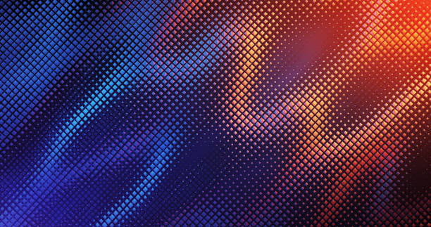 Abstract Background Pattern - Hot And Cold - Red, Blue, Color Contrast Digitally generated image, perfectly usable as an abstract background for all kinds of topics. saturated color photos stock pictures, royalty-free photos & images