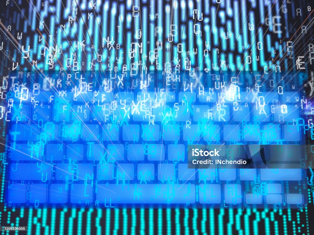 Abstract Keyboard And Text Stock Photo - Download Image Now - Abstract ...