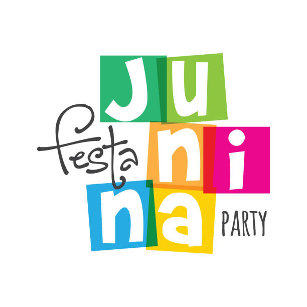 Junina party design stock illustration party party, Brazilian Traditional Celebration Junina Party Festa junina party design stock illustration, Brazilian Traditional Celebration Festa Junina block party stock illustrations