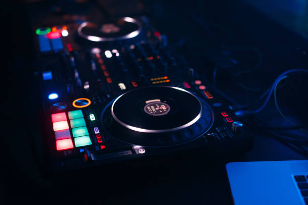 DJ Console. stock photo