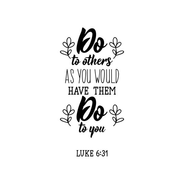 istock Do to others as you would have them do to you. Lettering. calligraphy vector. Ink illustration. 1205335385