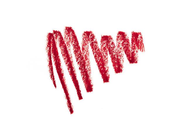 istock Lipstick Liner Pencil Squiggles isolated on white background 1205337123