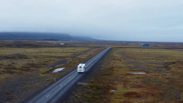 istock Motorhome driving on the streets 1205344475