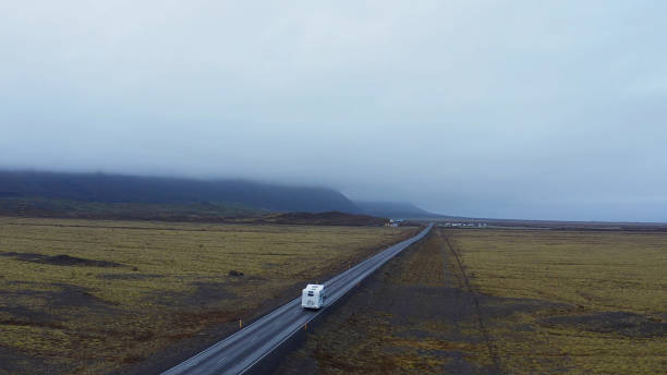 istock Motorhome driving on the streets 1205344478