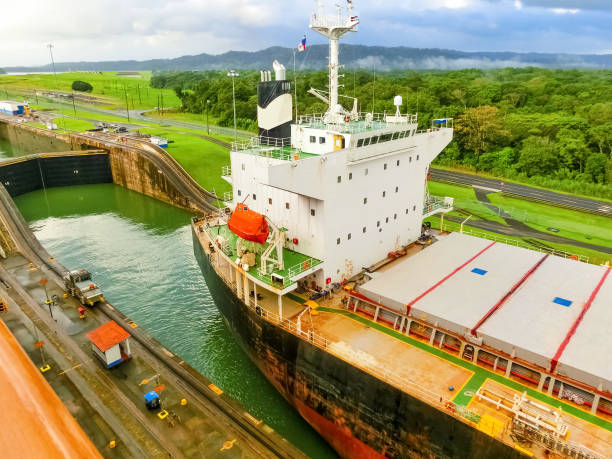istock View of Panama Canal from cruise ship 1205346456