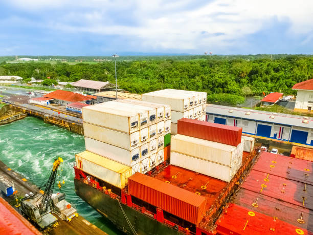 istock View of Panama Canal from cruise ship 1205346557