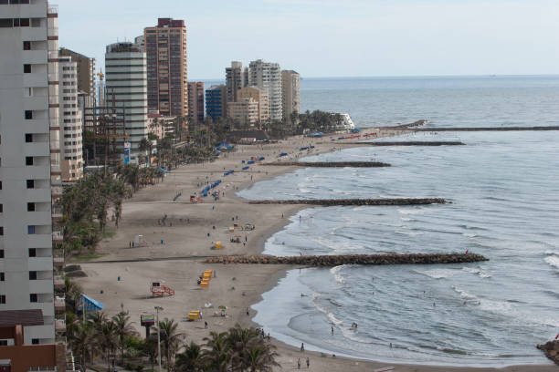 istock Panoramic view of the Bocagrande sector in Cartagena 1205354345