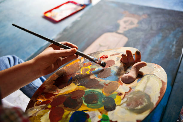 istock Artist Painting masterpiece 1205354959