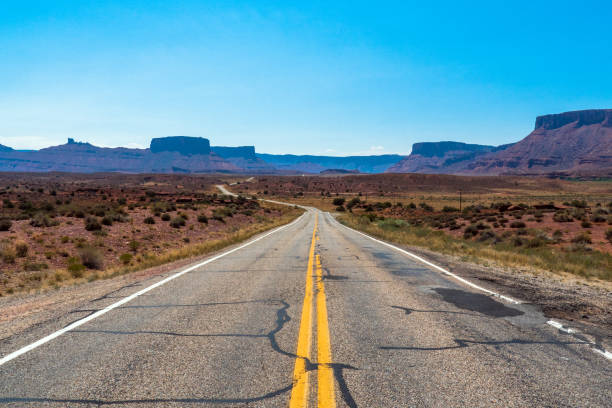 istock State Route 128, Moab, Utah / USA 1205356304