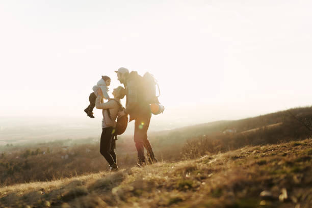 istock On the top hill with our baby boy 1205364649