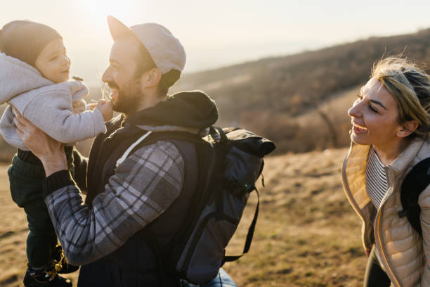 istock First hike with our baby boy 1205364759