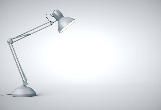 istock Vintage silver desk lamp 1205368118