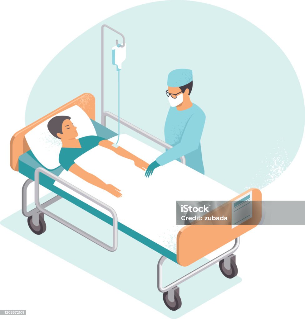 Người Đàn Ông Nhập Viện Nằm Trên Giường Bác Sĩ Kiểm Tra Anh Ta ...