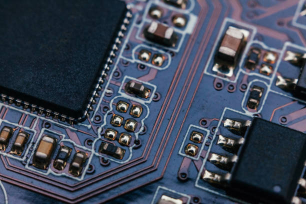 istock Circuit board repair. Electronic hardware modern technology. Motherboard digital personal computer chip. Tech science background. Integrated communication processor. Information engineering component 1205375318