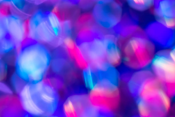 istock Rainbow blue glitter festive background with bokeh lights. Celebration concept for Holidays and anniversary 1205376701