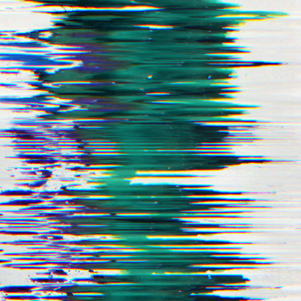 istock Abstract scanned digital pixel noise glitch background 1205377580
