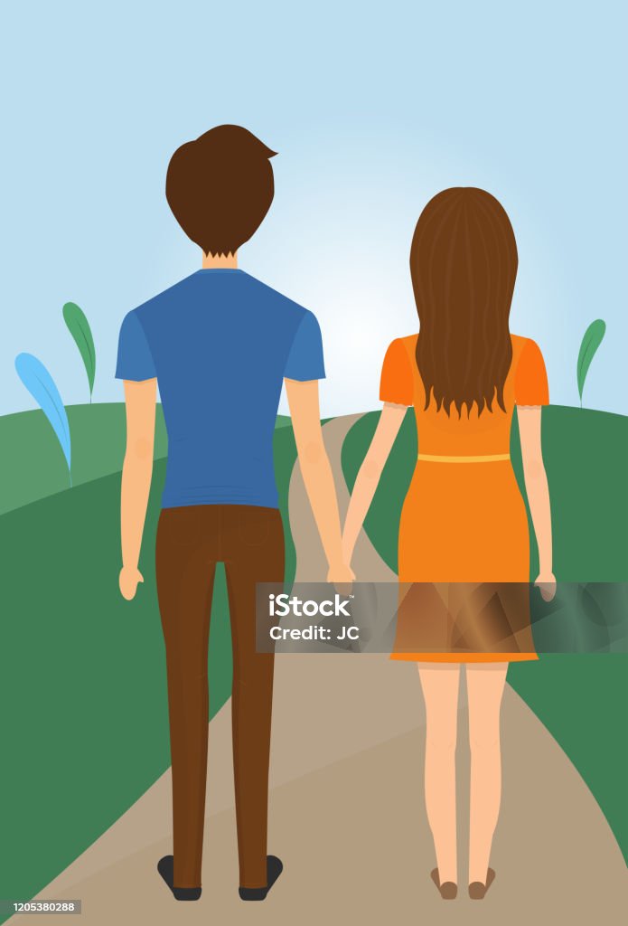 Ilustración de Pareja Tomada De La Mano y más Vectores Libres de Derechos de Agarrados de la mano - Agarrados de la mano, Amor, Camino - iStock Ilustración de Pareja Tomada De La Mano y más Vectores Libres de Derechos de Agarrados de la mano - Agarrados de la mano, Amor, Camino - iStock