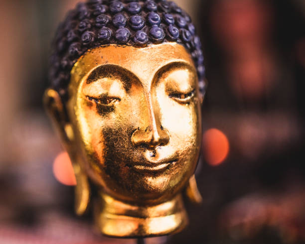istock Buddha head close-up as shot in Old Panama City. 1205380496