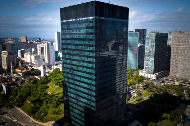 Corporate building in the city center of Rio de Janeiro. Brazil stock photo