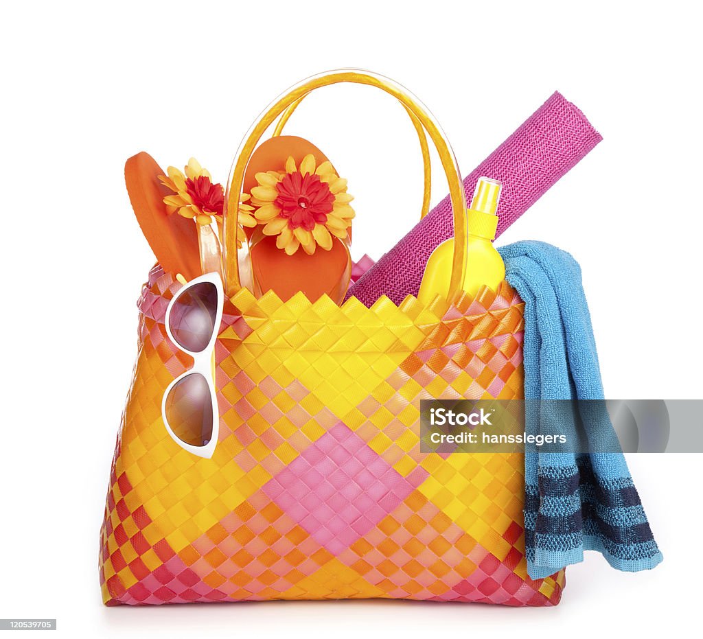 beach bag  Beach Bag Stock Photo