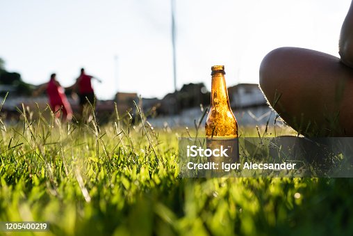 istock Time to relax with a cold beer 1205400219