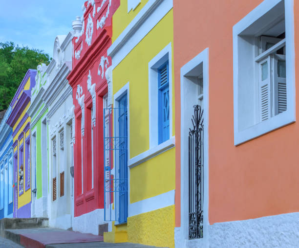 istock Historic colonial houses in Olinda 1205404509