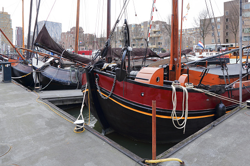 Old harbor in Rotterdam, Netherland