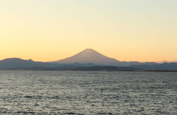 istock Mt. Fuji seen from Enoshima Island Benten-bashi. 1205405214