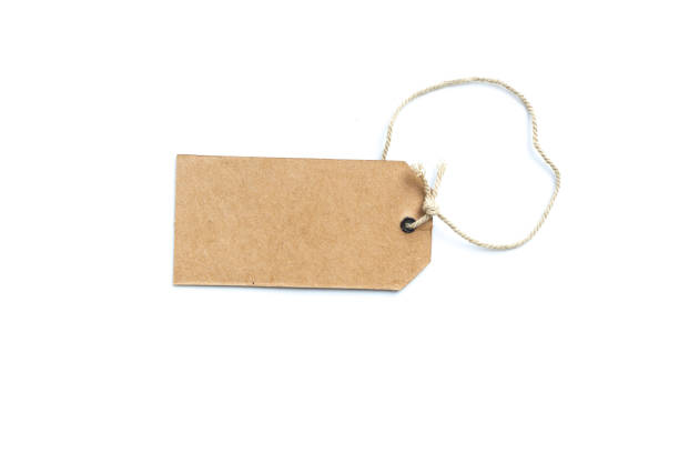 istock cardboard price tag or label isolated on  white background. 1205410227