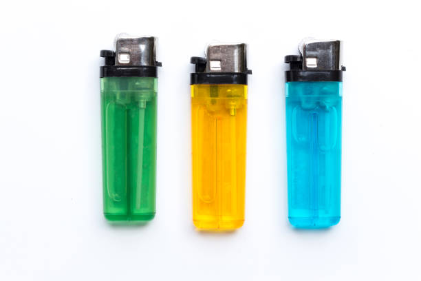 istock plastic gas lighter. Gas lighter isolated on white background 1205410265