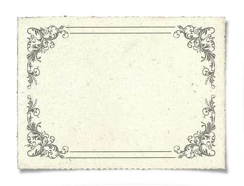 Blank Certificate isolated on background