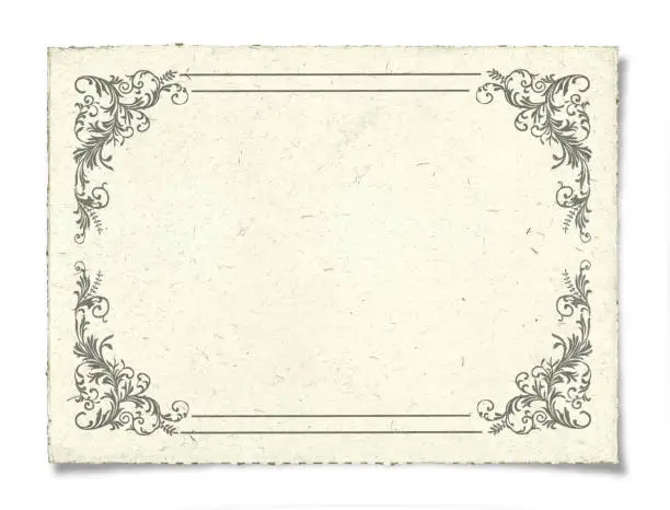 Photo of Blank Certificate isolated on background