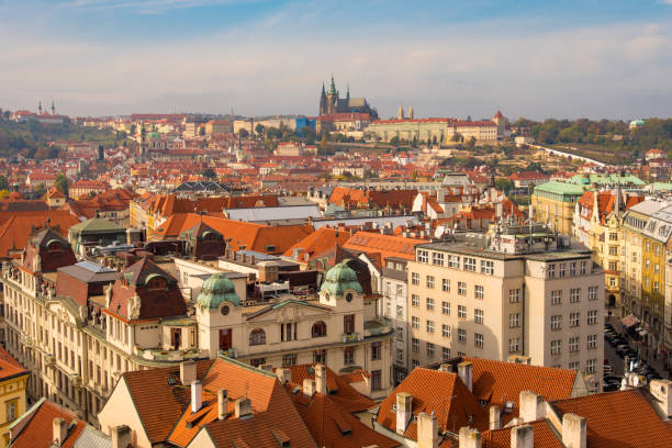 istock Rooftops of Prague Old Town 1205414129