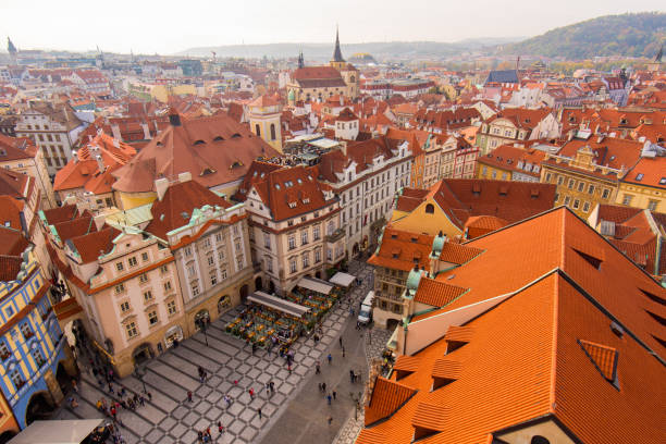 istock Rooftops of Prague Old Town 1205414149