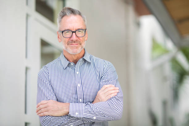 istock Portarit of a handsome older man 1205416472