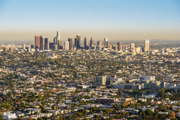 istock Los Angeles Downtown area buildings view 1205417283