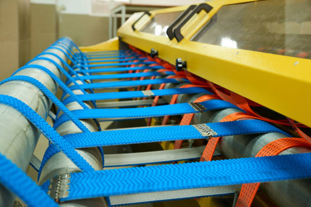 istock Automatic industrial line for washing and cleaning carpets 1205424140