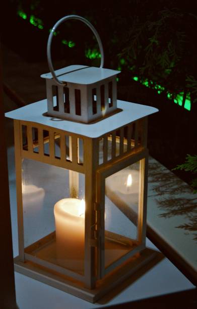 istock Street dacorative lamp with a candle 1205436887