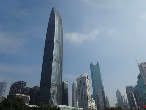 Modern buildings in Gangzhou CBD,China