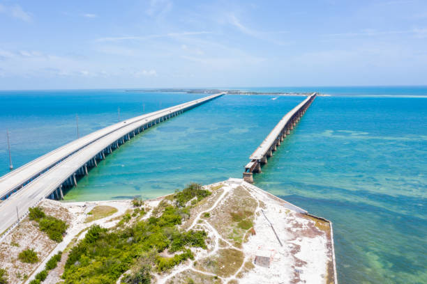istock Drone view of the Florida Keys, USA 1205450681