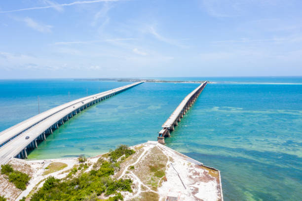 istock Drone view of the Florida Keys, USA 1205450691