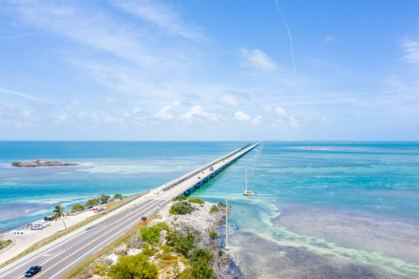 istock Drone view of the Florida Keys, USA 1205450746