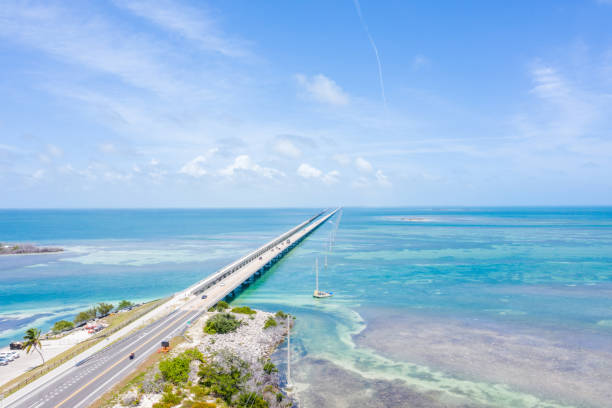 istock Drone view of the Florida Keys, USA 1205450857